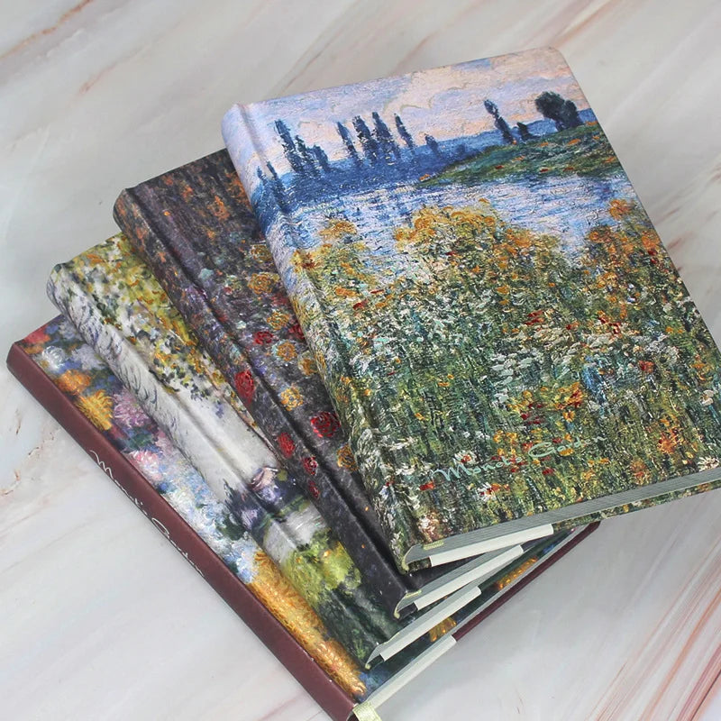Monet Garden Hardcover A5 Notebook – 256-Page Diary