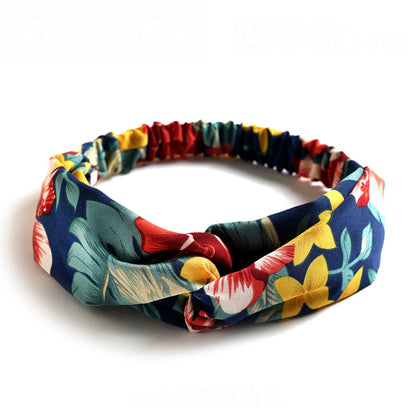 Boho Print Twisted Headband for Women and Girls