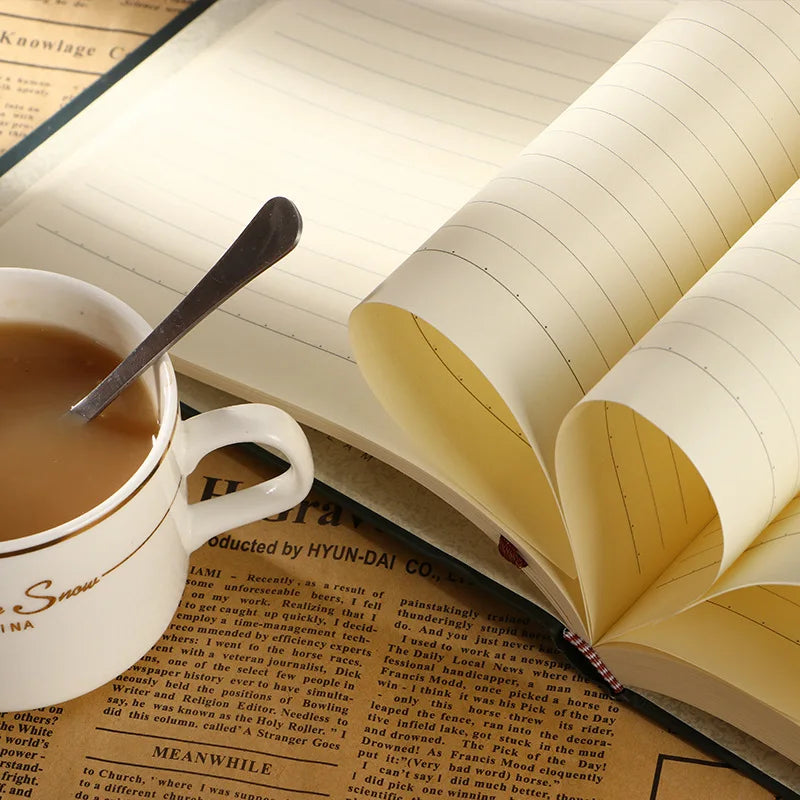 Vintage Hardcover Notebook Diary With Lined Pages