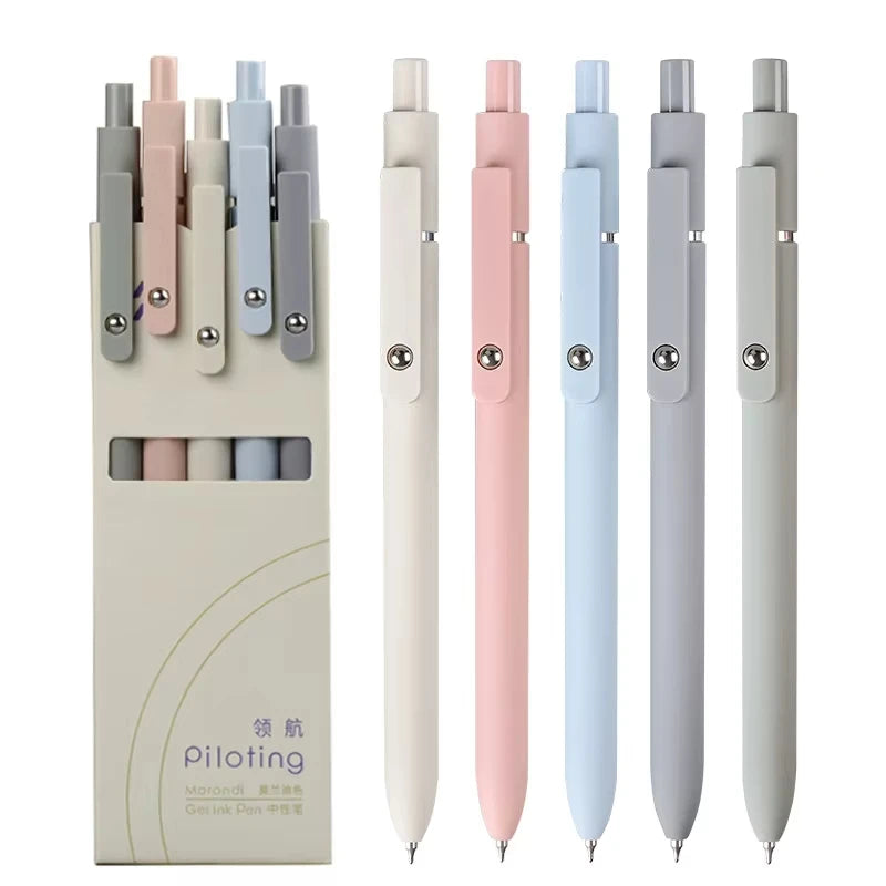 Morandi Color Gel Ink Pens 0.5 mm Soft-Touch Set