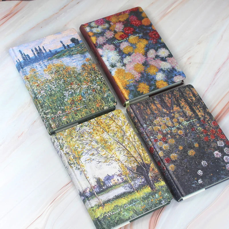 Monet Garden Hardcover A5 Notebook – 256-Page Diary