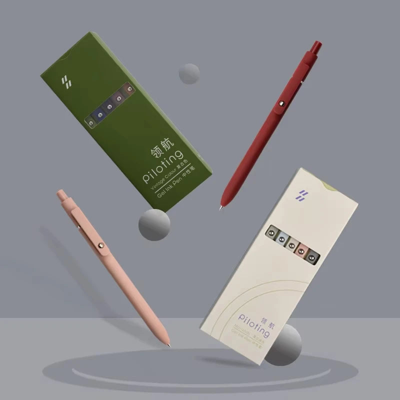 Morandi Color Gel Ink Pens 0.5 mm Soft-Touch Set