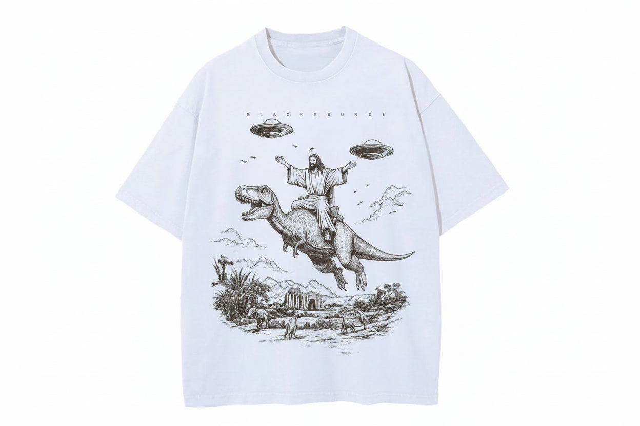 Cartoon Dinosaur Vintage Graphic Tee Unisex