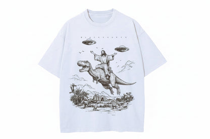 Cartoon Dinosaur Vintage Graphic Tee Unisex