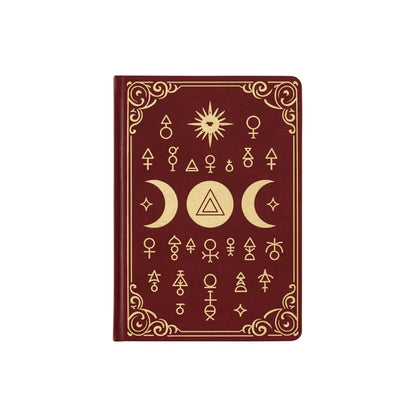 Thick Dot Grid Faux Leather A5 Constellation Notebook