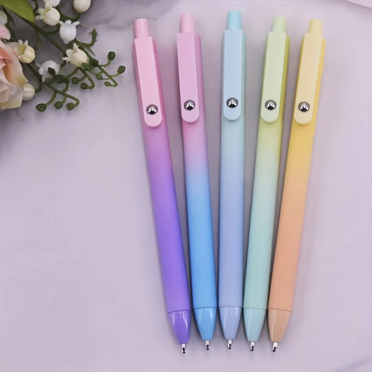 Cute 0.5 mm Ink Ballpoint Pens Set for Women, 5-Pack