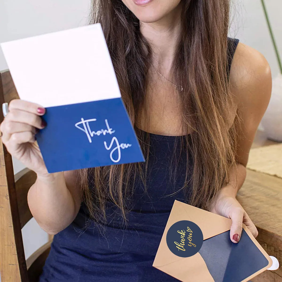 Round Thank You Stickers for Envelopes and Gifts