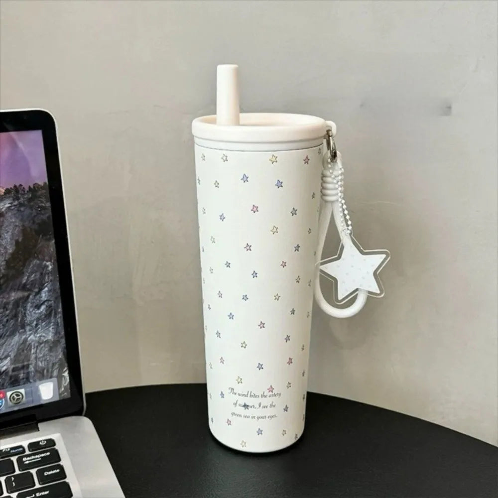 Stainless Steel Insulated Tumbler Cup With Straw 750 ml