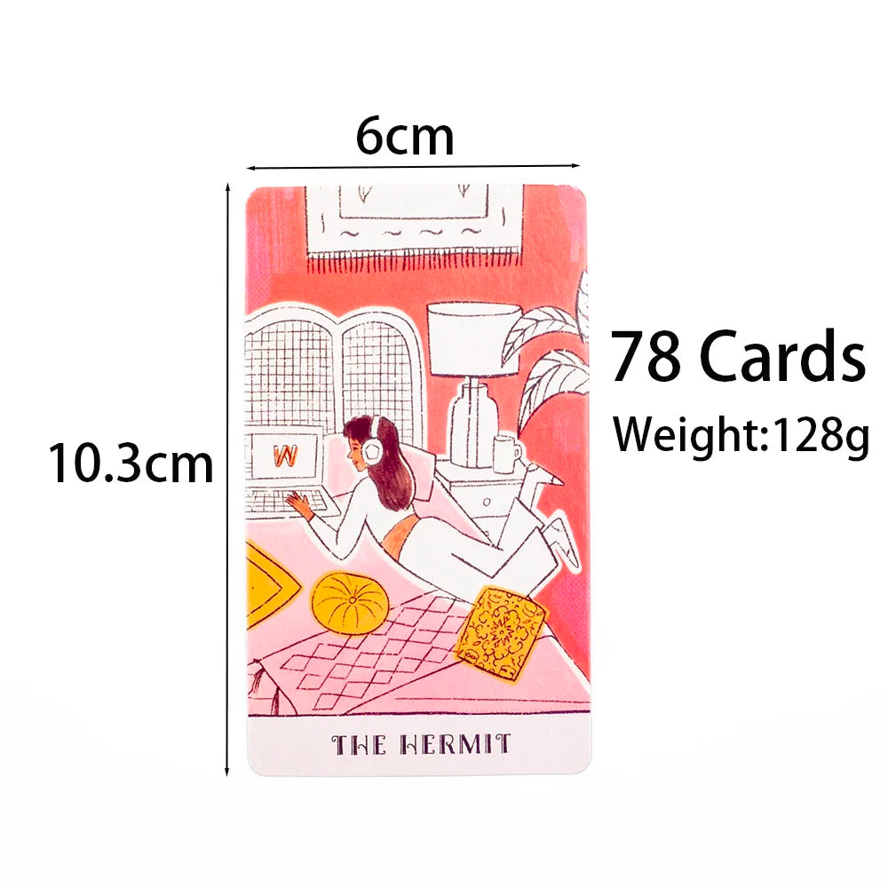Real Talk Tarot Card Deck with Guidebook for Divination