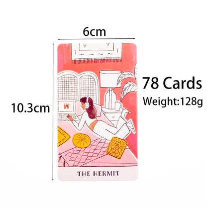 Real Talk Tarot Card Deck with Guidebook for Divination