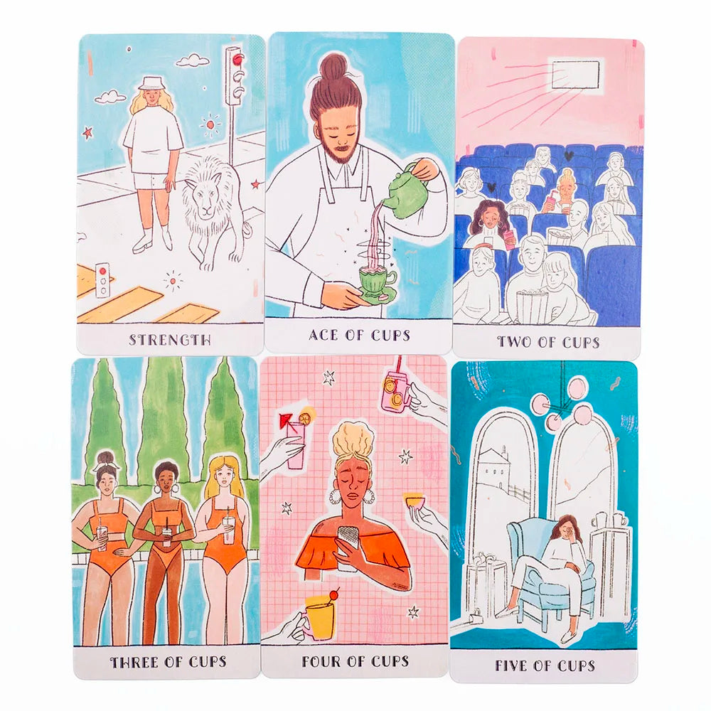 Real Talk Tarot Card Deck with Guidebook for Divination
