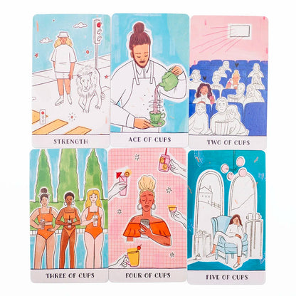 Real Talk Tarot Card Deck with Guidebook for Divination