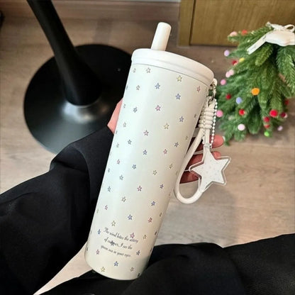 Stainless Steel Insulated Tumbler Cup With Straw 750 ml