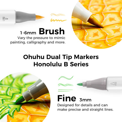 Alcohol Art Marker Pen Set With Dual Tips