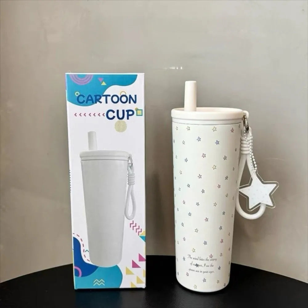 Stainless Steel Insulated Tumbler Cup With Straw 750 ml