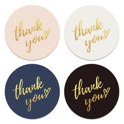 Round Thank You Stickers for Envelopes and Gifts