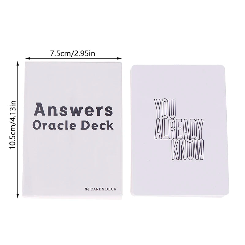 Oracle Message Cards Deck 36-Card Family Divination Set