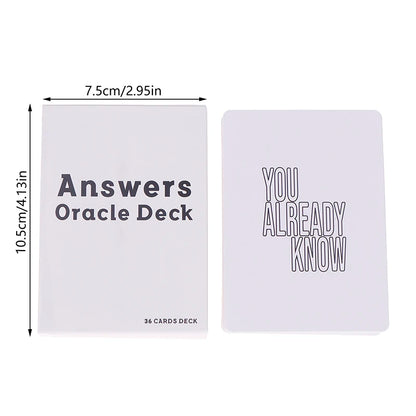 Oracle Message Cards Deck 36-Card Family Divination Set
