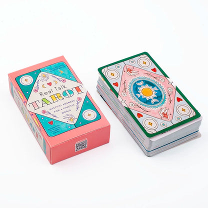 Real Talk Tarot Card Deck with Guidebook for Divination