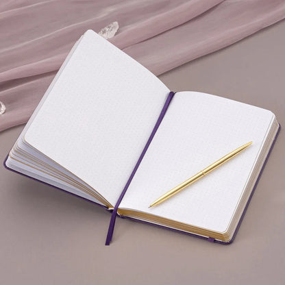 Thick Dot Grid Faux Leather A5 Constellation Notebook
