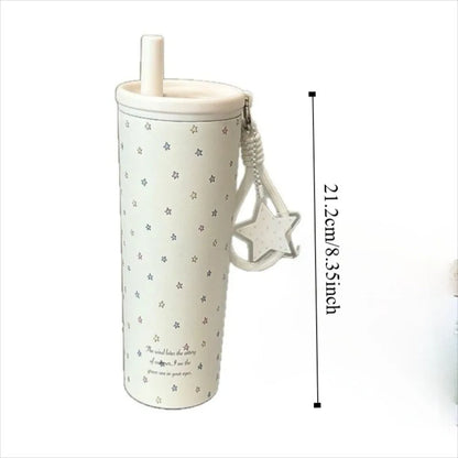 Stainless Steel Insulated Tumbler Cup With Straw 750 ml