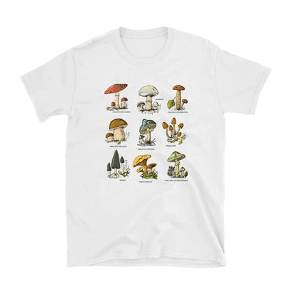 Vintage Mushroom Graphic Tee – Oversized Cotton Top
