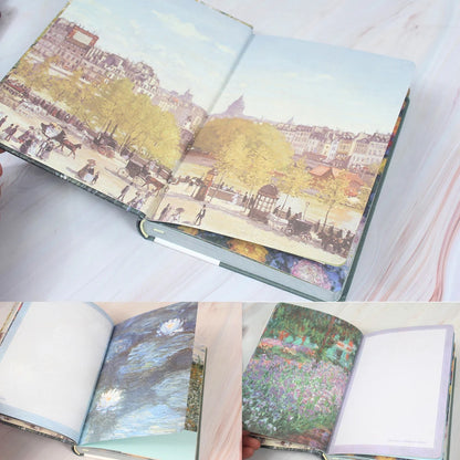 Monet Garden Hardcover A5 Notebook – 256-Page Diary