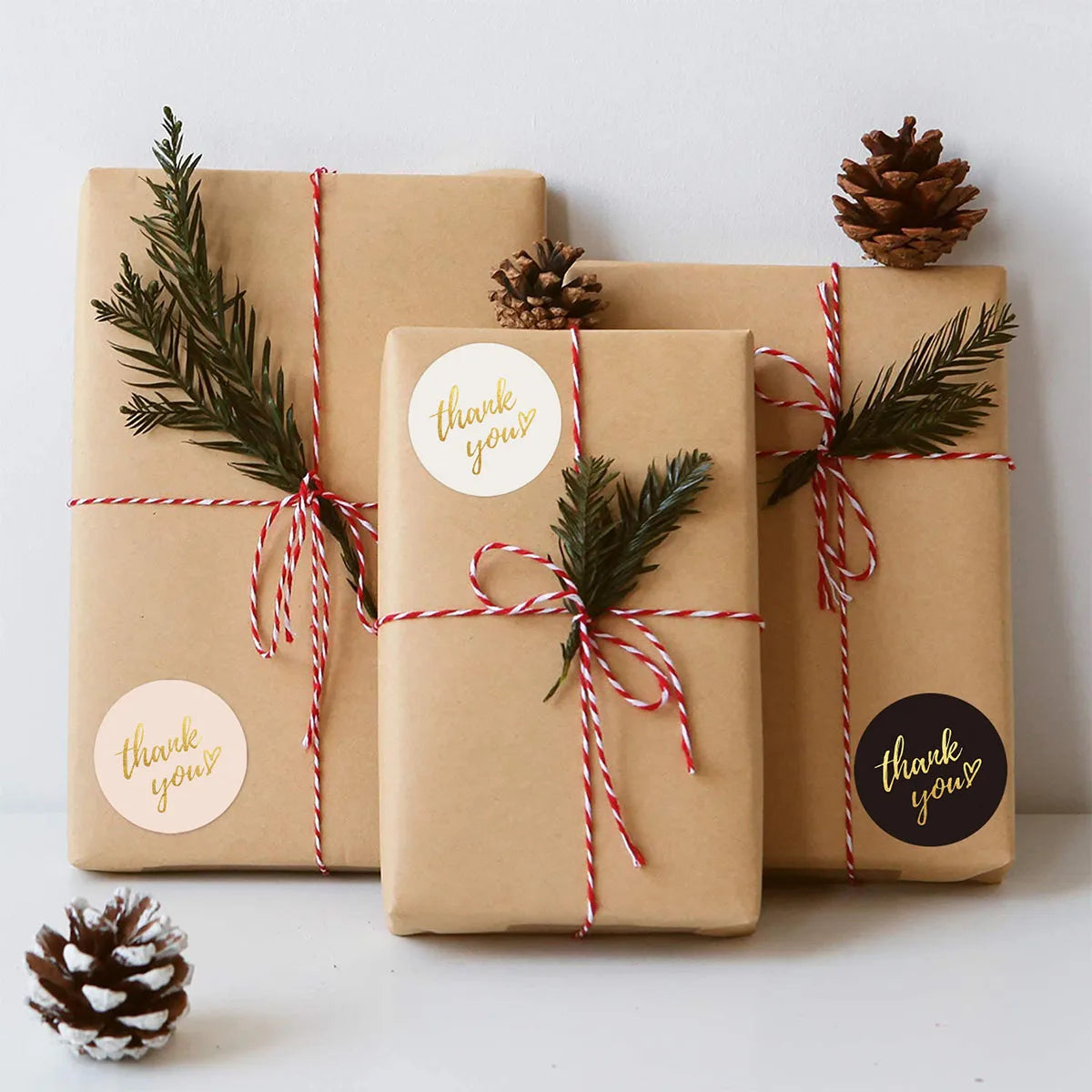 Round Thank You Stickers for Envelopes and Gifts
